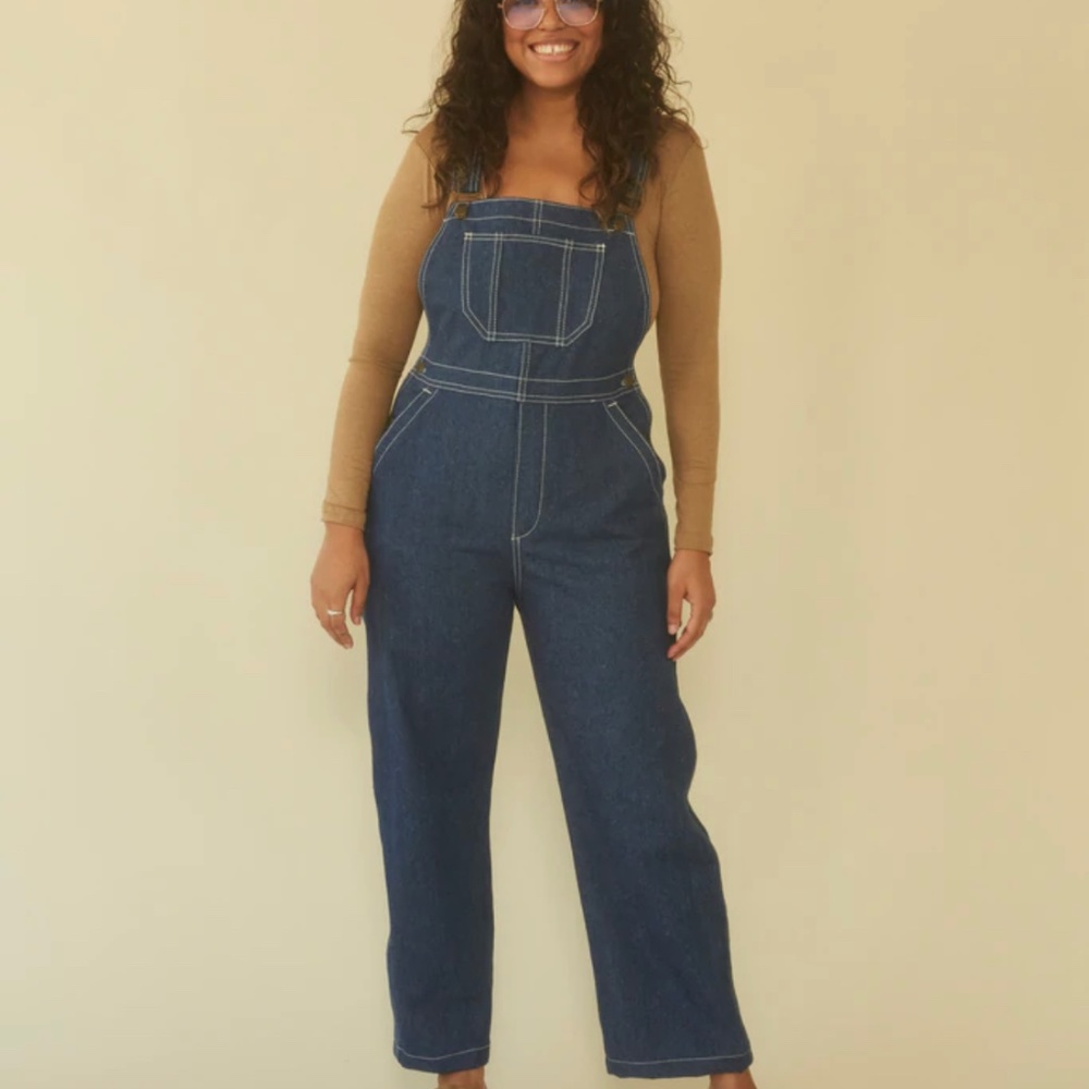 Lykke Wullf Sierra Overalls in indigo size small